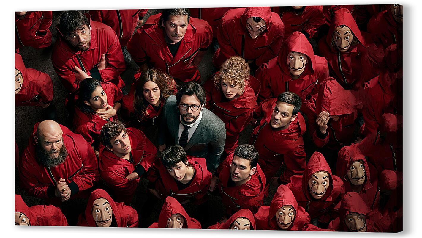 Постер Бумажный дом Netflix артикул 01-617