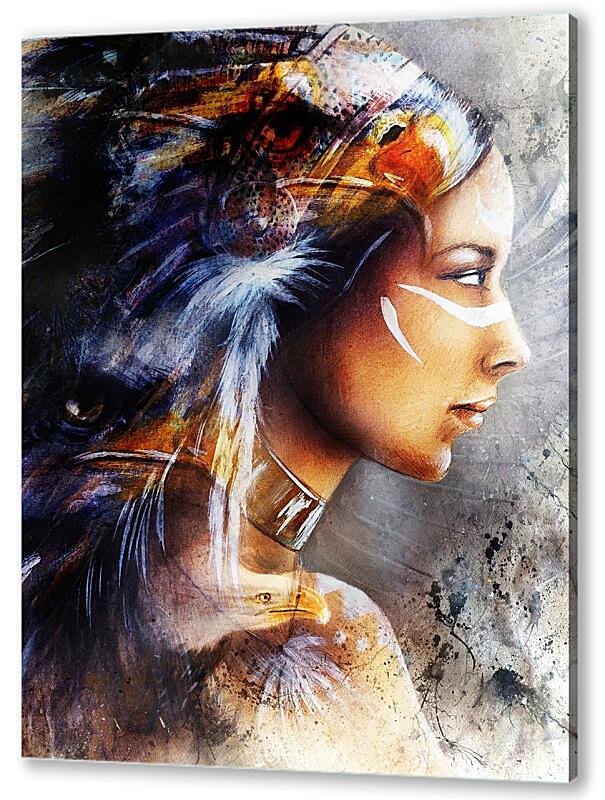 Постер (плакат) Индейская дама артикул 0127-A