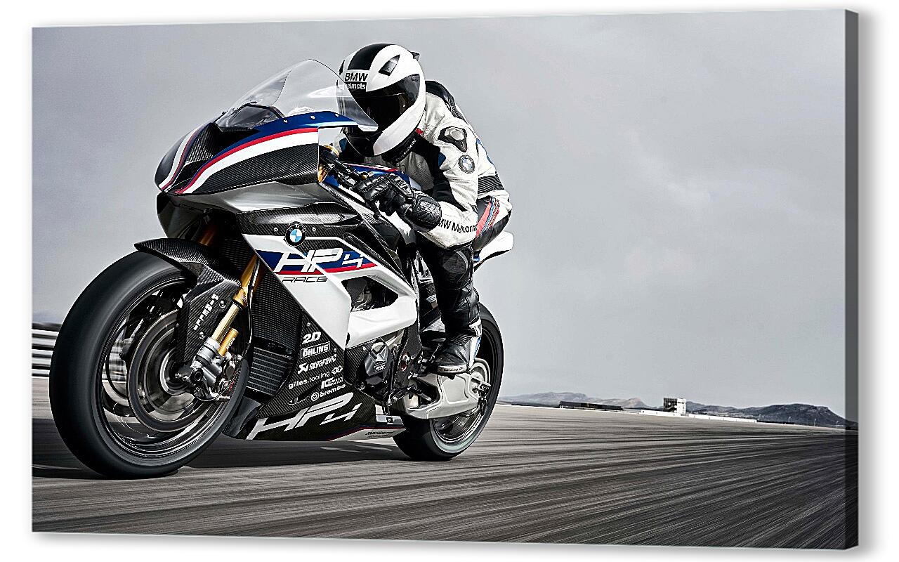 Постер (плакат) Спортбайк БМВ. Sportbike BMW S 1000RR артикул 03128
