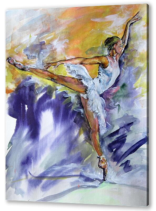 Постер (плакат) Балерина в белом артикул 0325-A