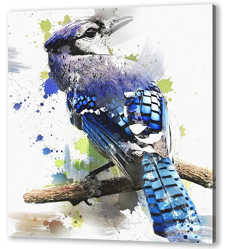Постер (плакат) Синяя птица артикул 0410-A