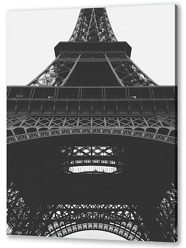 Постер (плакат) Черно-белая Эйфелева башня артикул 05501
