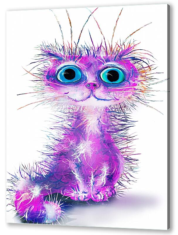 Постер (плакат) Фиолетовый кот артикул 05610