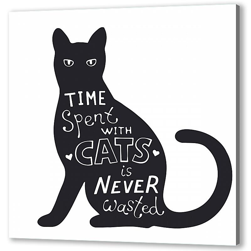 Постер (плакат) Черный кот артикул 05669