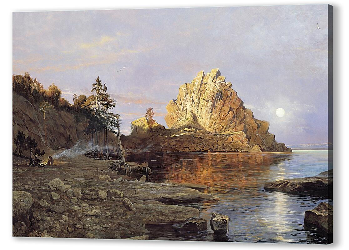 Постер Костёр у воды артикул 06268