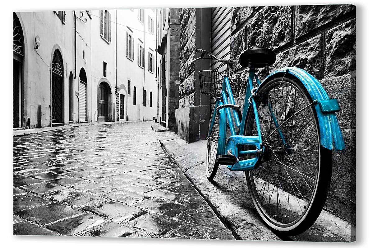 Постер (плакат) Флоренция голубой велосипед артикул 06361
