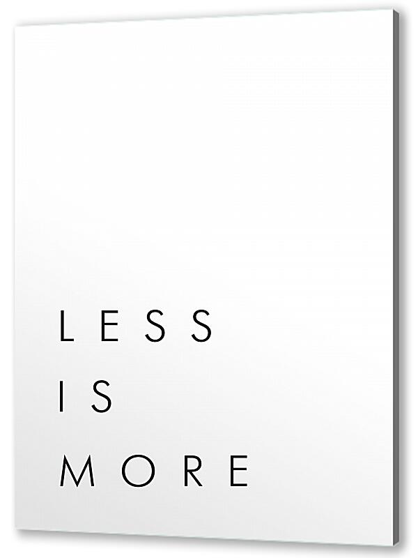 Постер (плакат) Less is more №2 артикул 07223-2