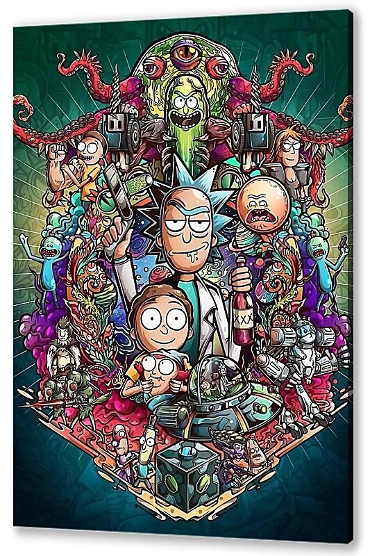 Постер (плакат) Rick and Morty Official артикул 07361