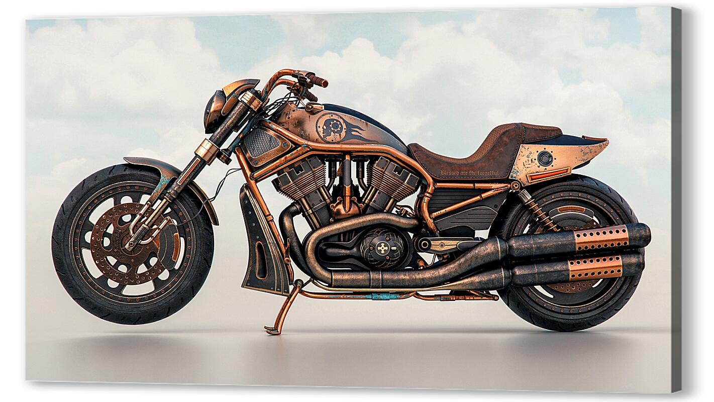Постер (плакат) Harley Davidson Modified Bikes Behance артикул 07407