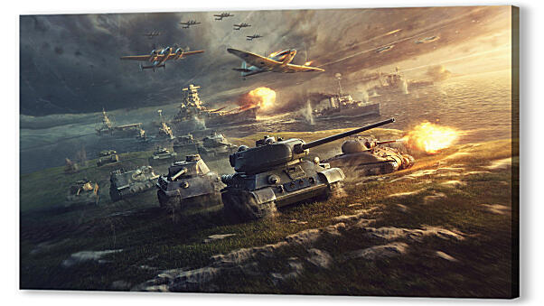 Постер World of Tanks - поле боя
 артикул 150752