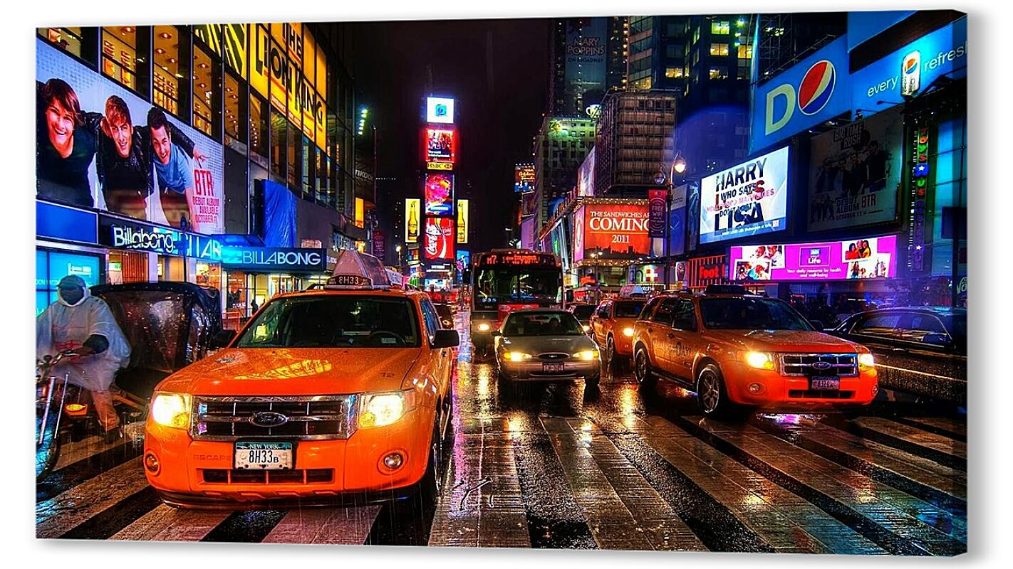 Постер (плакат) Такси в Нью-Йорке артикул 150898