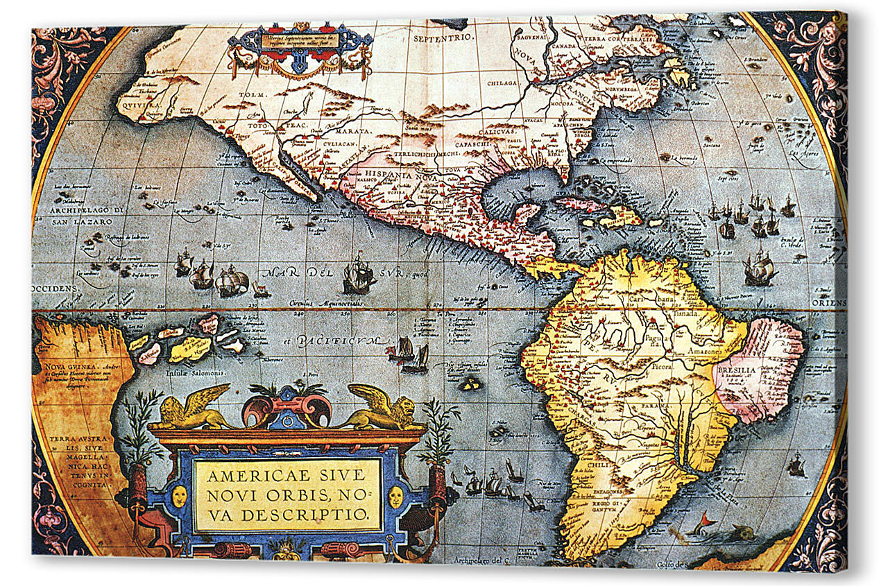 Постер (плакат) Воображаемая карта мира
 артикул 150959