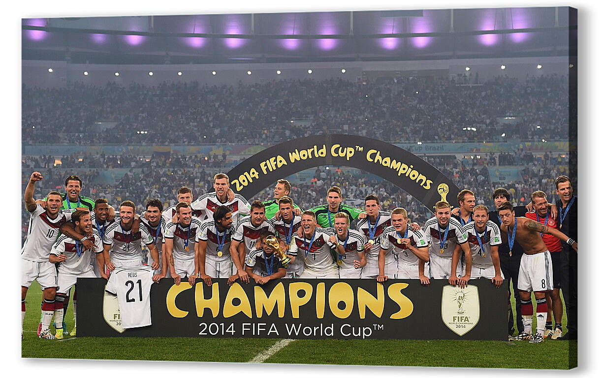 Постер (плакат) Футбол, Чемпионы ЧМ 2014 артикул 18946