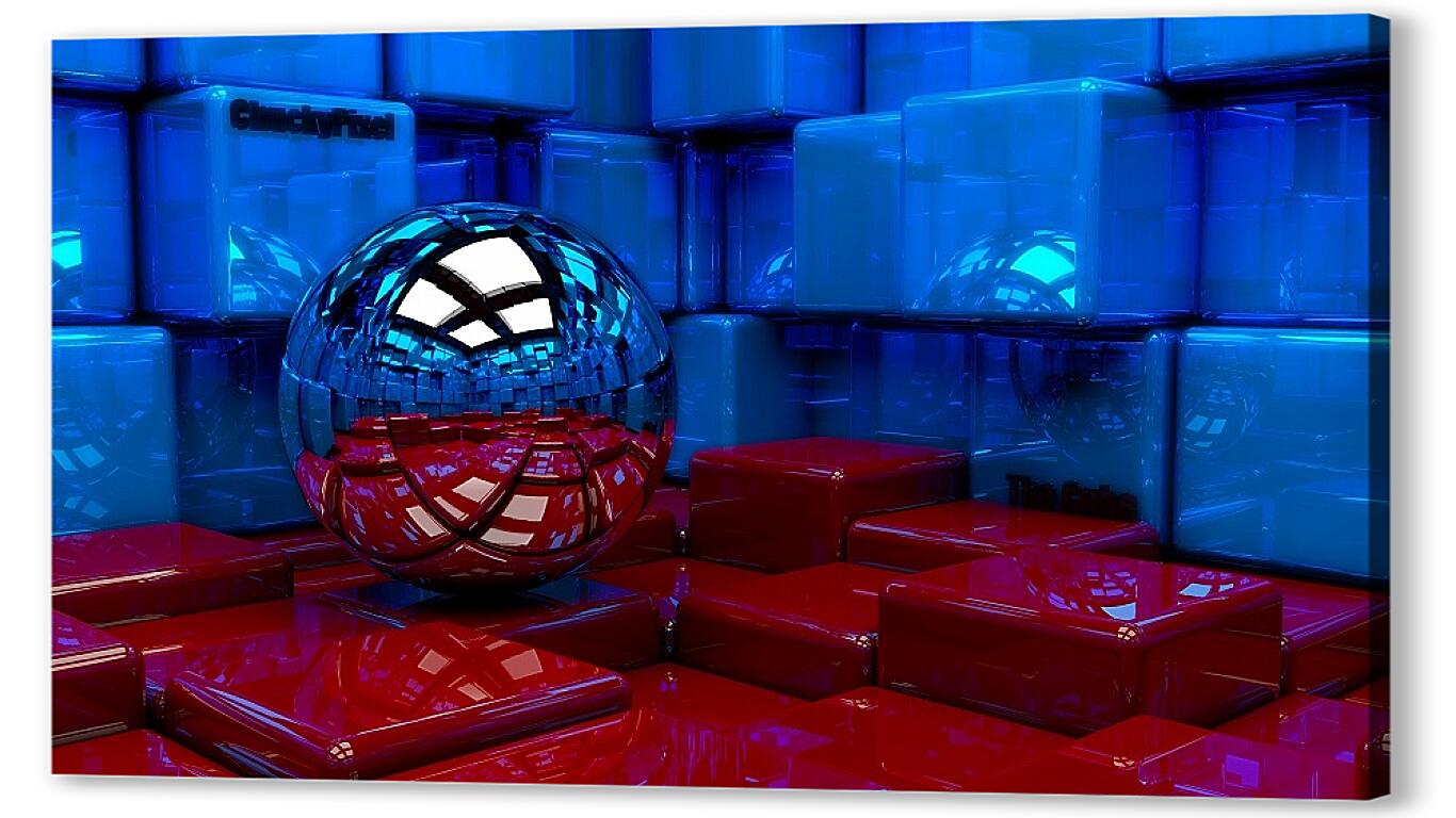 Постер Шар 3D артикул 19829