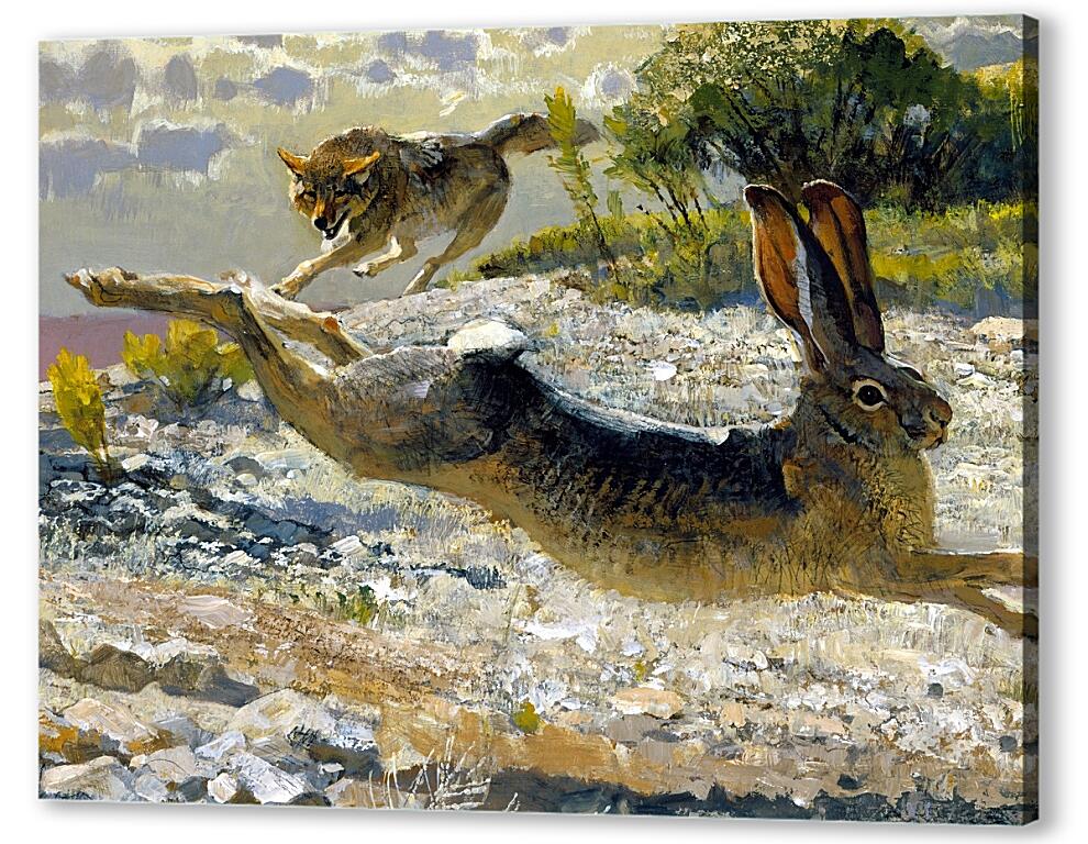 Постер Волк на охоте артикул 19855
