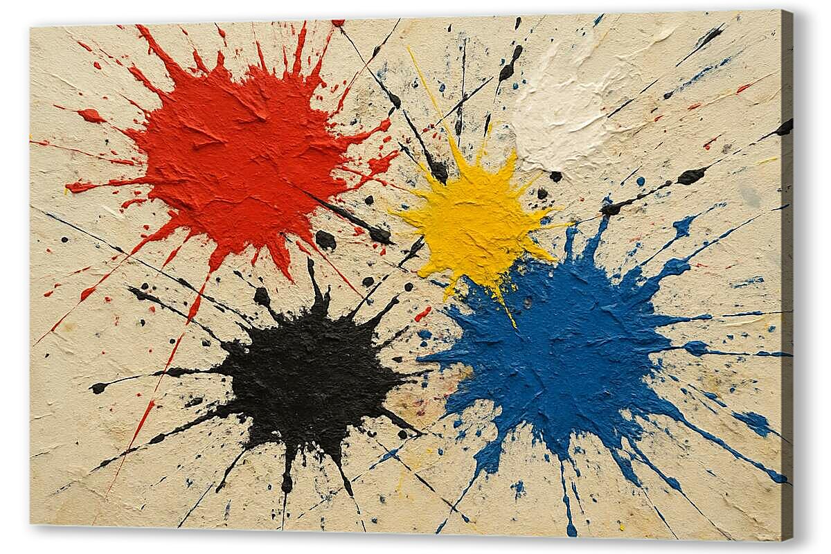 Постер Текстурные брызги артикул 2-120-H