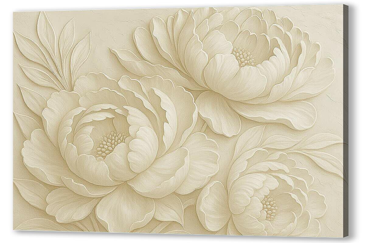 Постер Объёмные цветы в пастели артикул 2-121-H