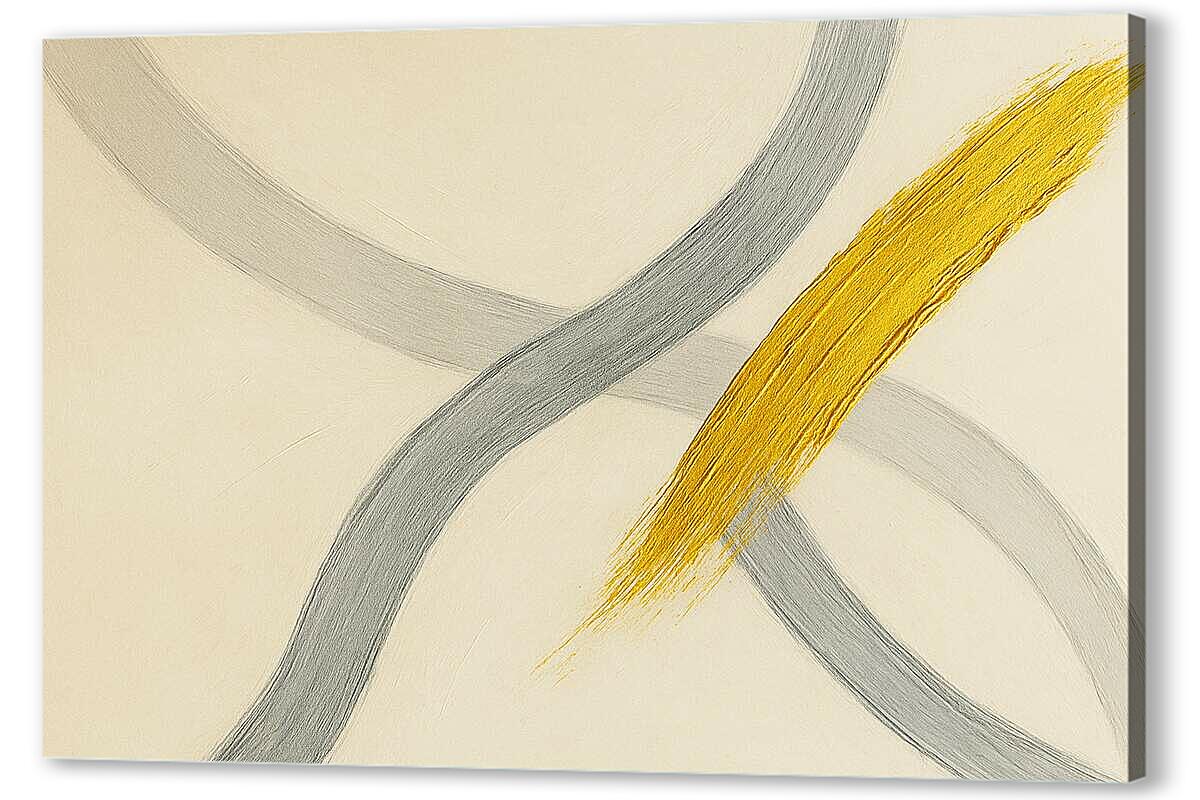 Постер Золотой мазок 2 артикул 2-127-H