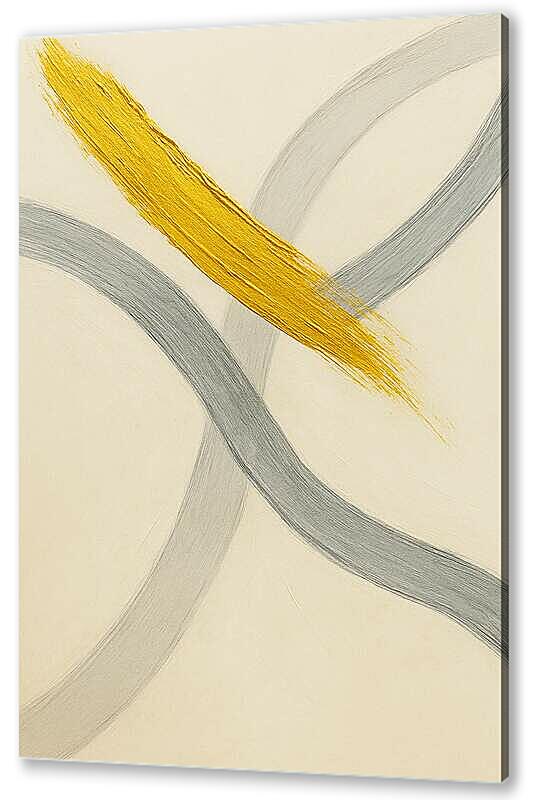 Постер Золотой мазок 2 артикул 2-14-H