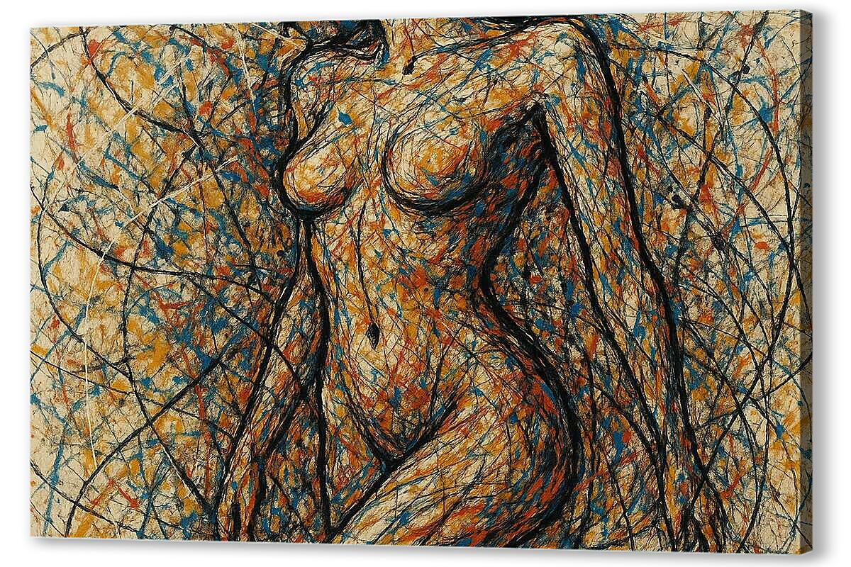 Постер Абстракция женского тела артикул 2-145-H