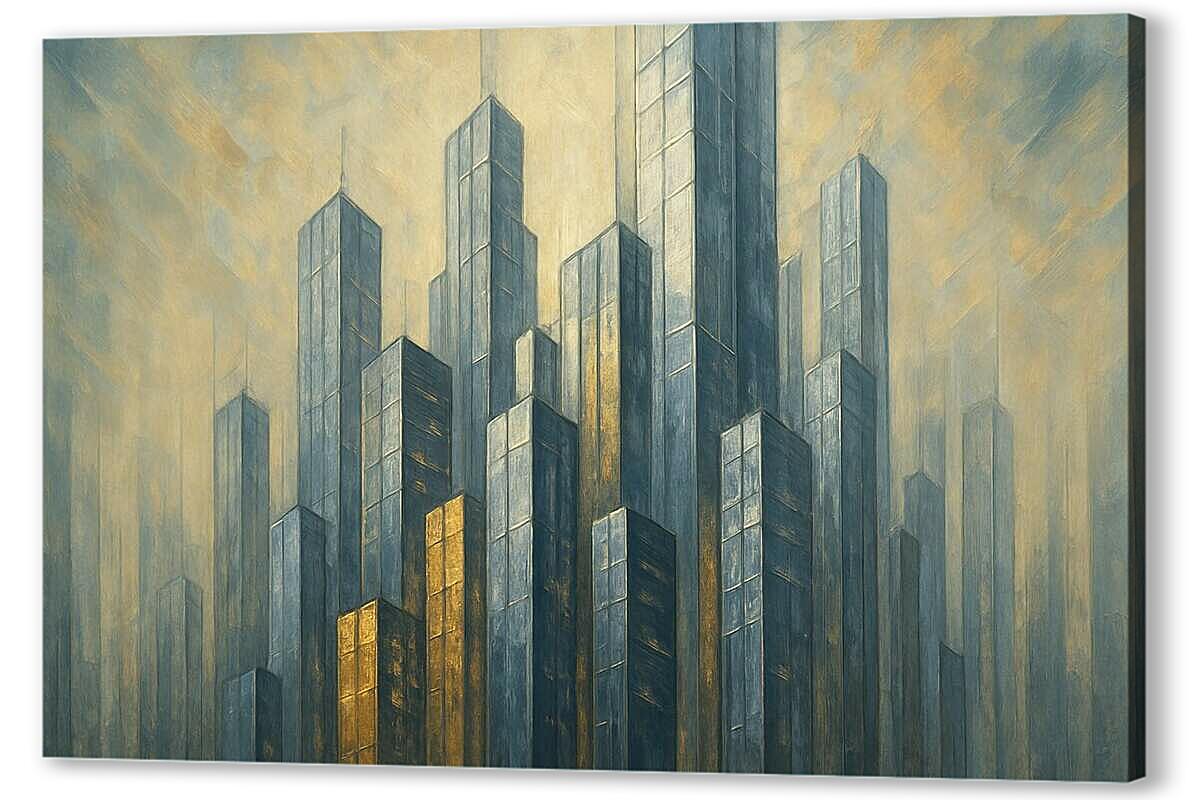 Постер Абстрактные Небоскрёбы артикул 2-34-H