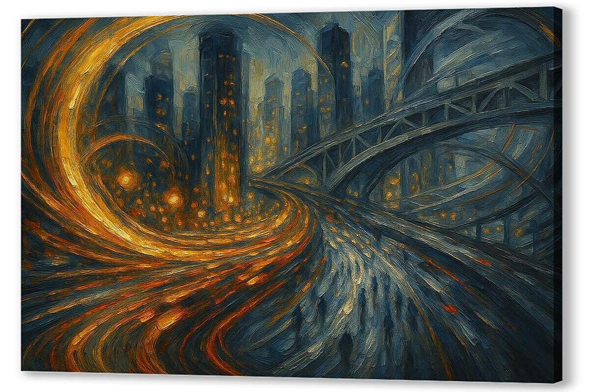 Постер Динамика мегаполиса артикул 2-36-H