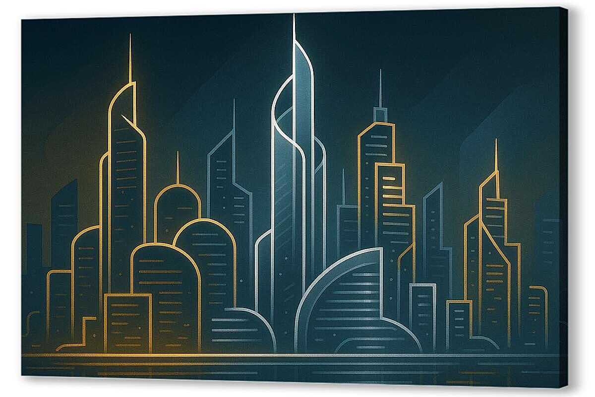Постер Футуристический мегаполис артикул 2-38-H