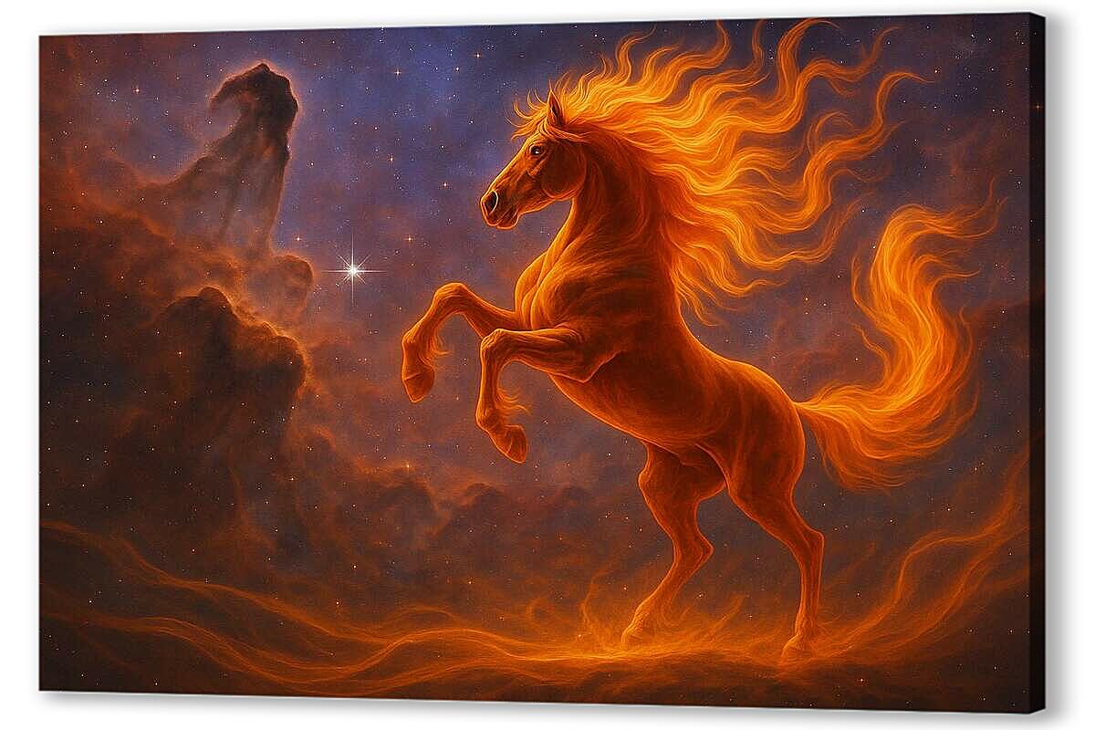 Постер Космический огненный конь артикул 2-47-H