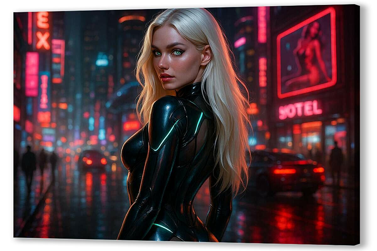 Постер Киберпанк Ночная Эстетика артикул 2-48-H