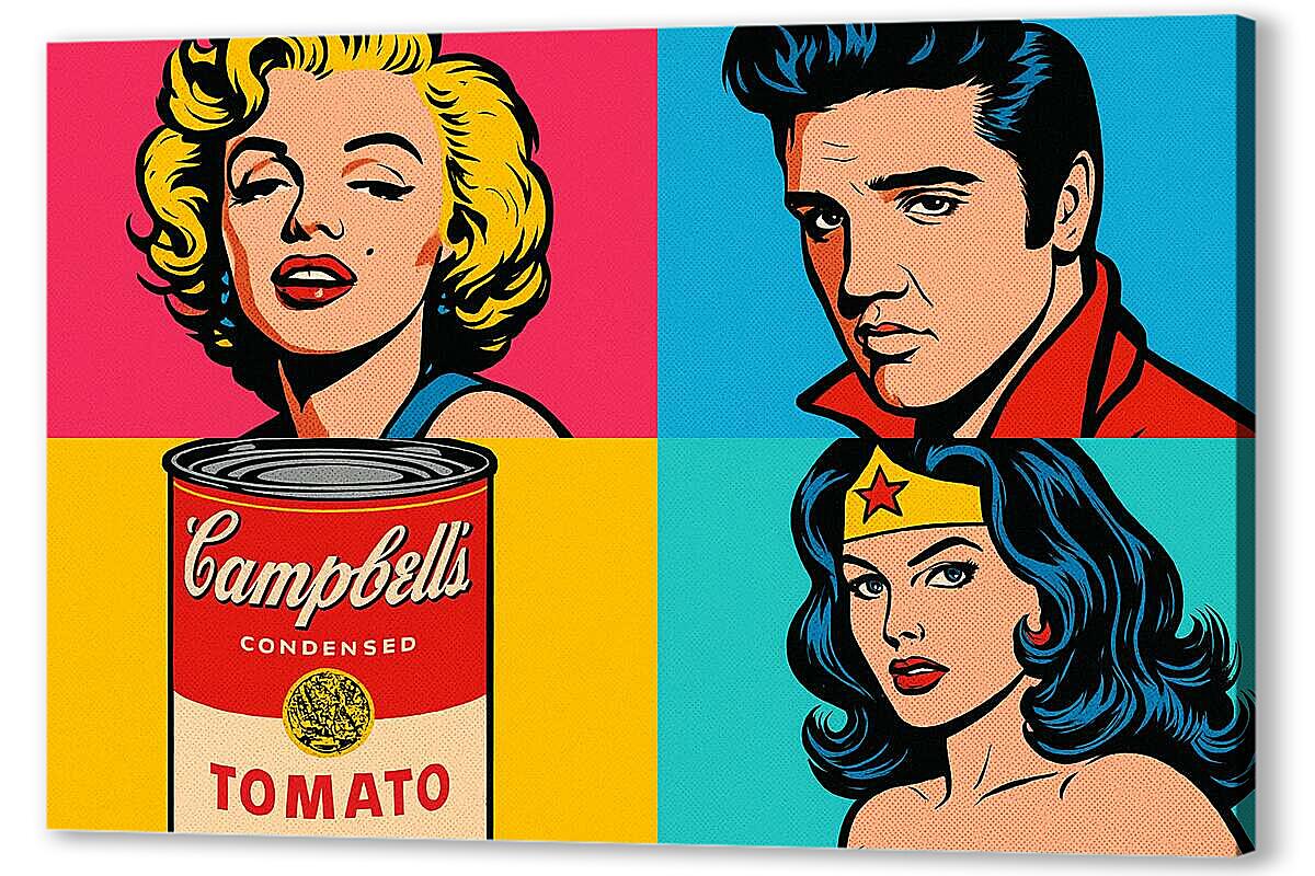 Постер Яркие портреты поп-арта артикул 2-56-H