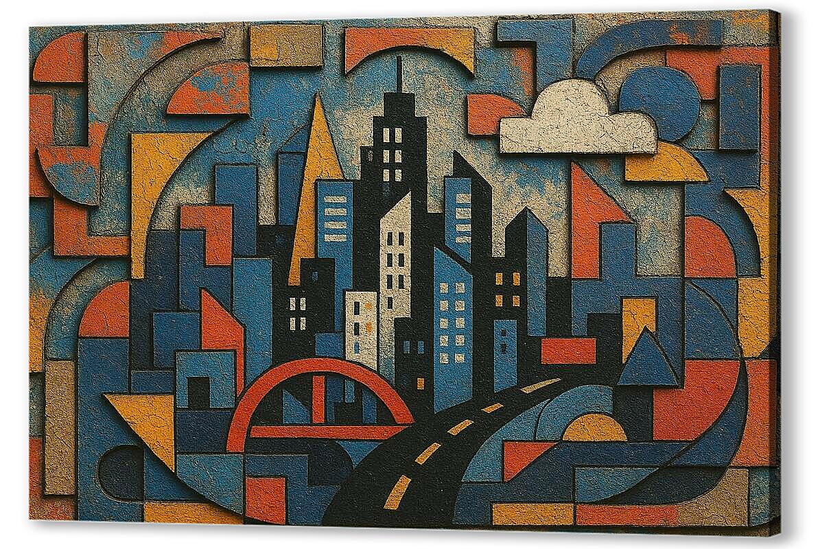 Постер Урбанистическая фреска артикул 2-67-H