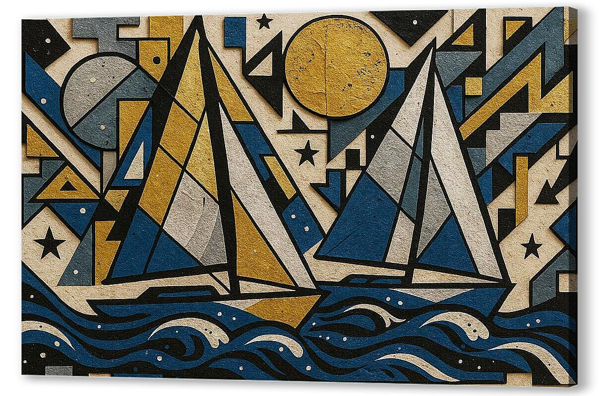 Постер Яхты Регаты на Холсте артикул 2-77-H