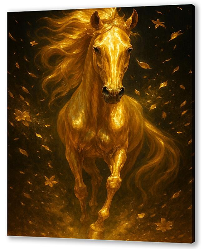 Постер Золотая лошадь артикул 2-151-H