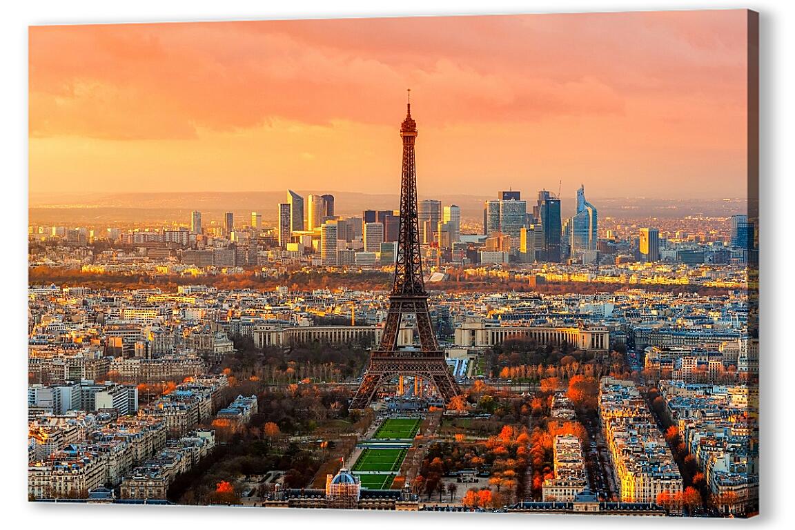 Постер (плакат) Панорама Парижа артикул 20310