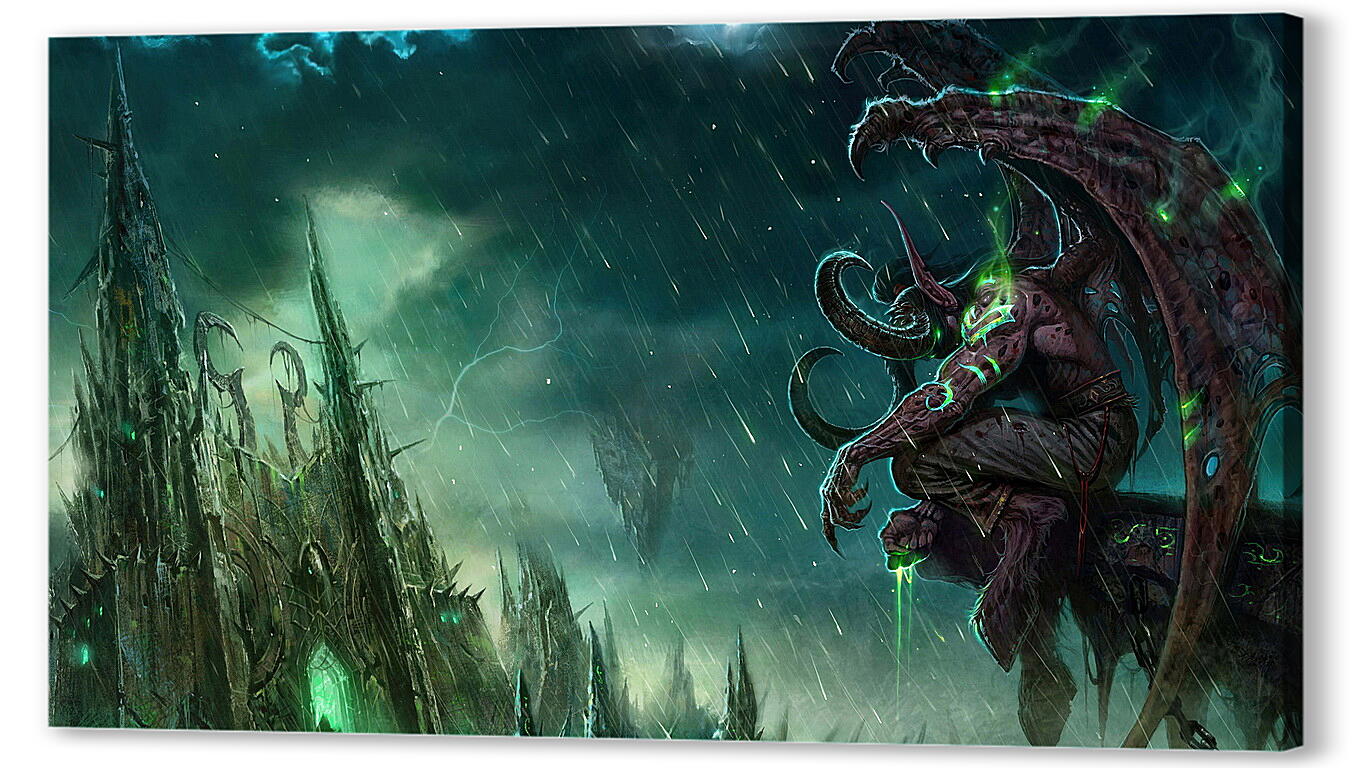 Постер wow, illidan, world of warcraft артикул 20339
