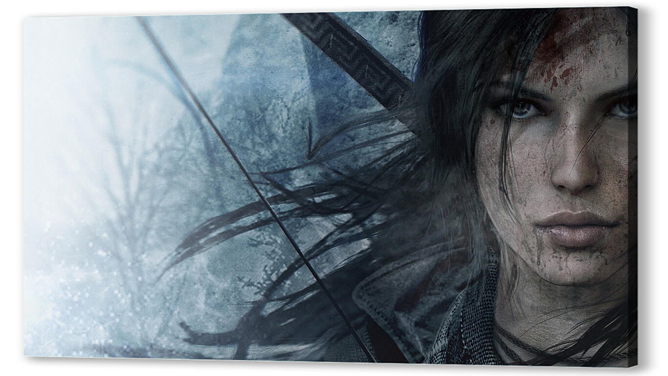 Постер lara croft, rise of the tomb raider, face
 артикул 20360