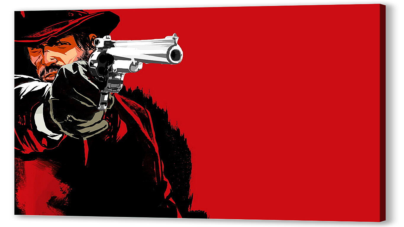 Постер (плакат) red dead redemption game, pistol, cowboy
 артикул 20457
