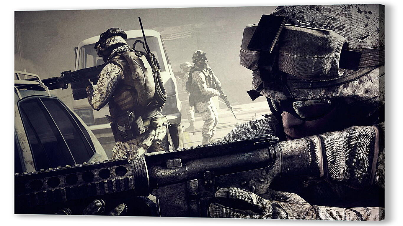 Постер battlefield 3, soldiers, machine
 артикул 20503