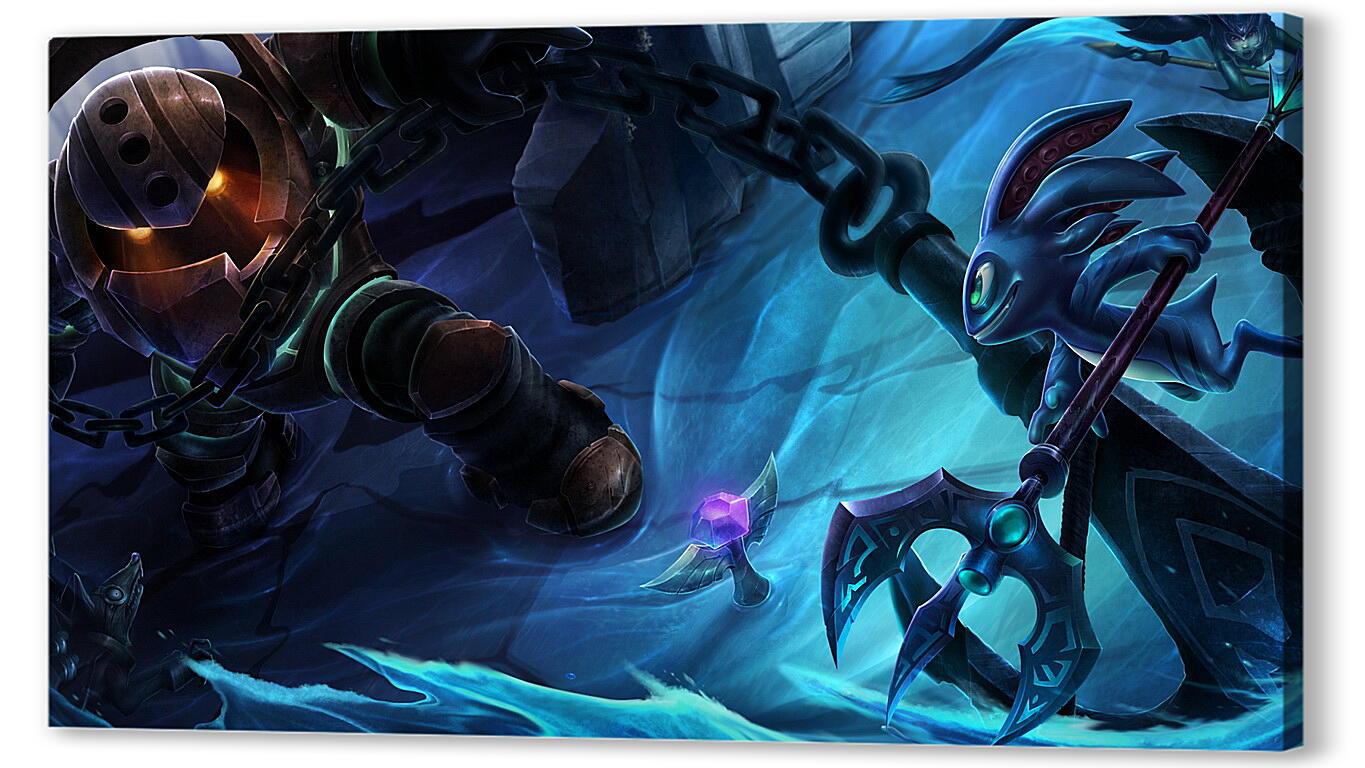 Постер league of legends, great steam golem, tidal trickster
 артикул 20511
