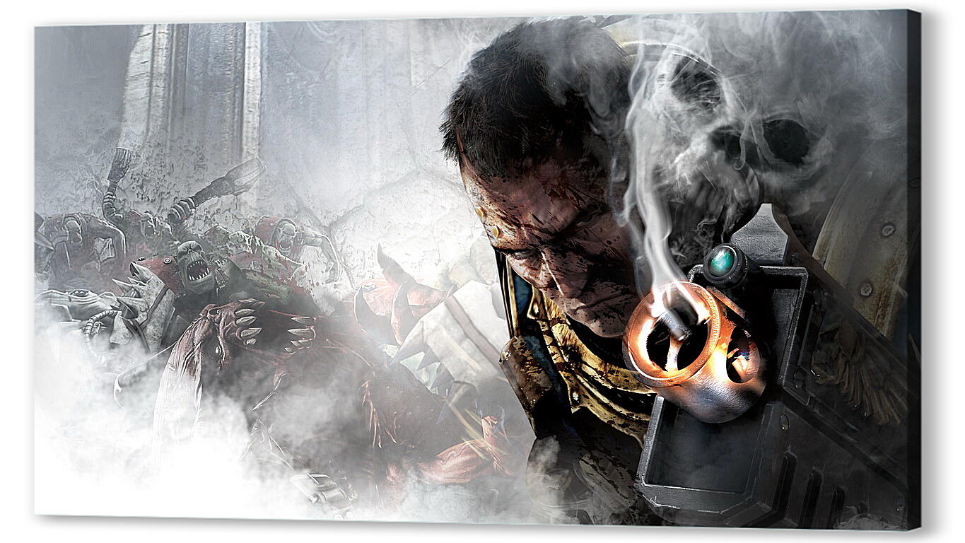 Постер warhammer 40 000 space marine, man, warrior
 артикул 20517