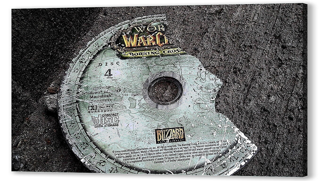 Постер world of warcraft, disk, cover артикул 20576