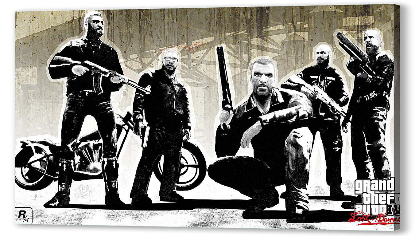 Постер gang, gta 4 lost and damned, men
 артикул 20586