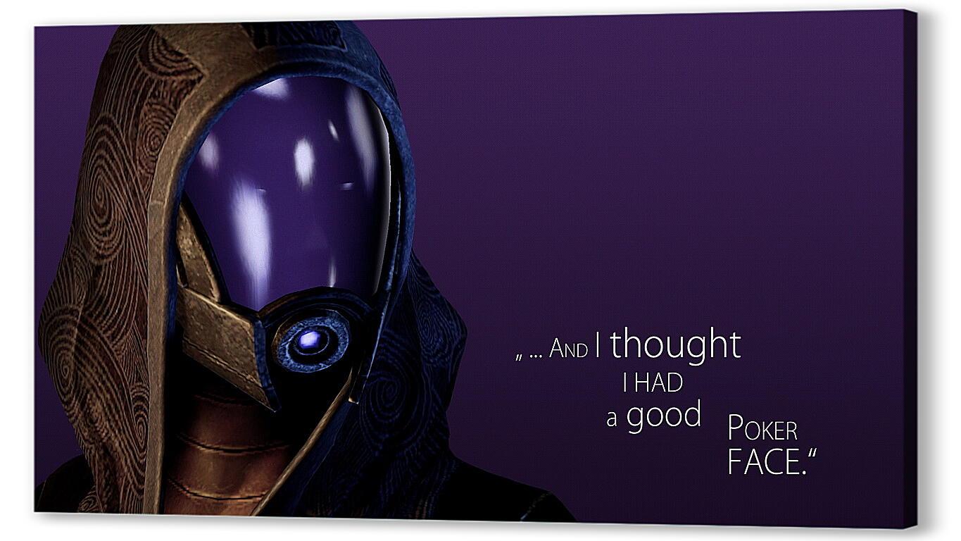 Постер mass effect, tau zorah vas normandy, quote
 артикул 20605