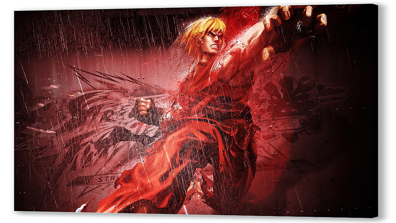 Постер (плакат) street fighter x tekken, ken, character артикул 20630