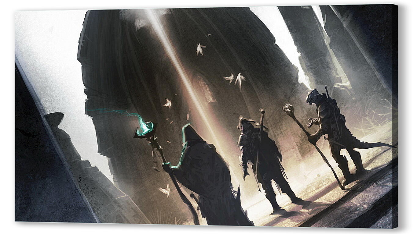 Постер the elder scrolls, warriors, staff артикул 20658