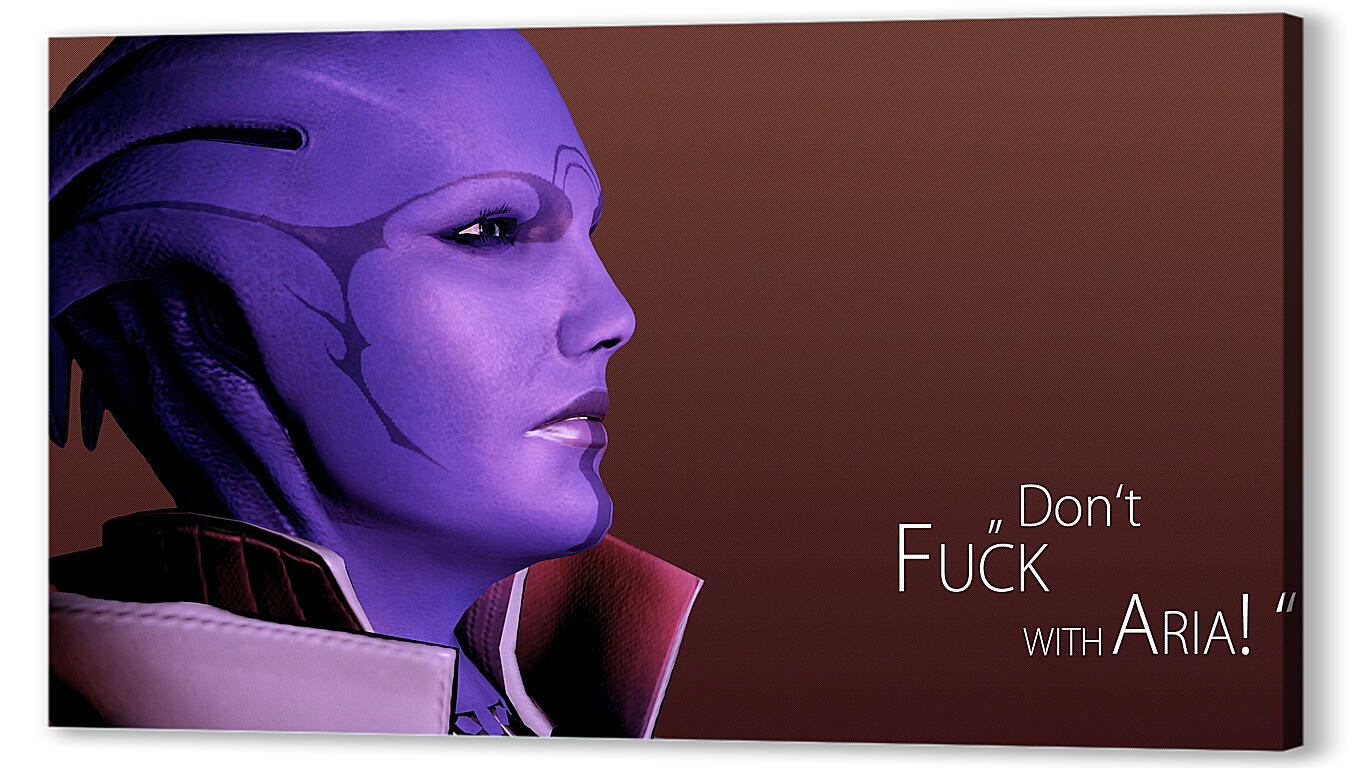 Постер mass effect, aria tloak, quote
 артикул 20671