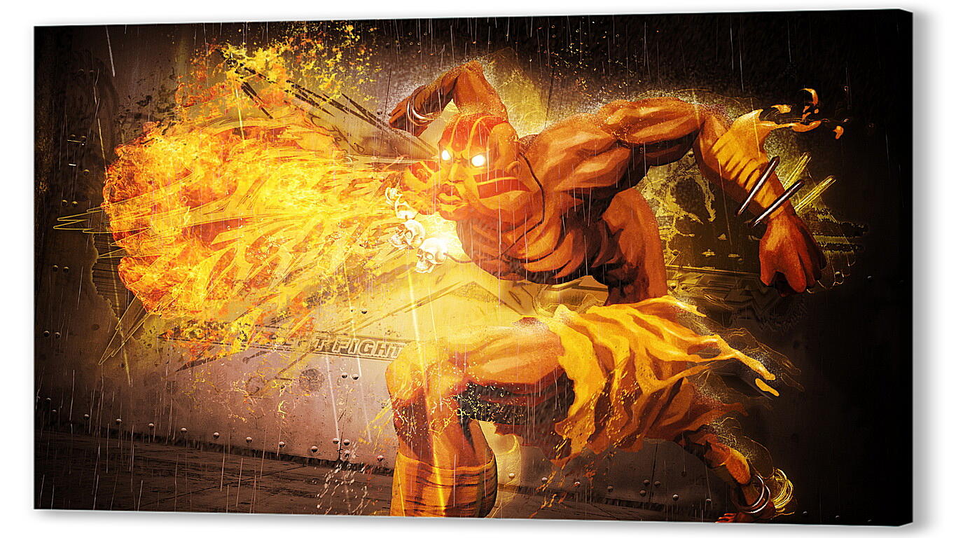 Постер (плакат) street fighter x tekken, dhalsim, magic артикул 20686