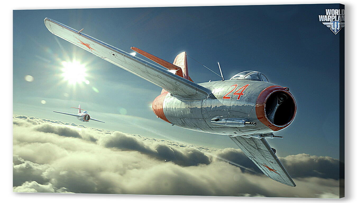 Постер (плакат) world of warplanes, mig-15bis, fighter артикул 20696