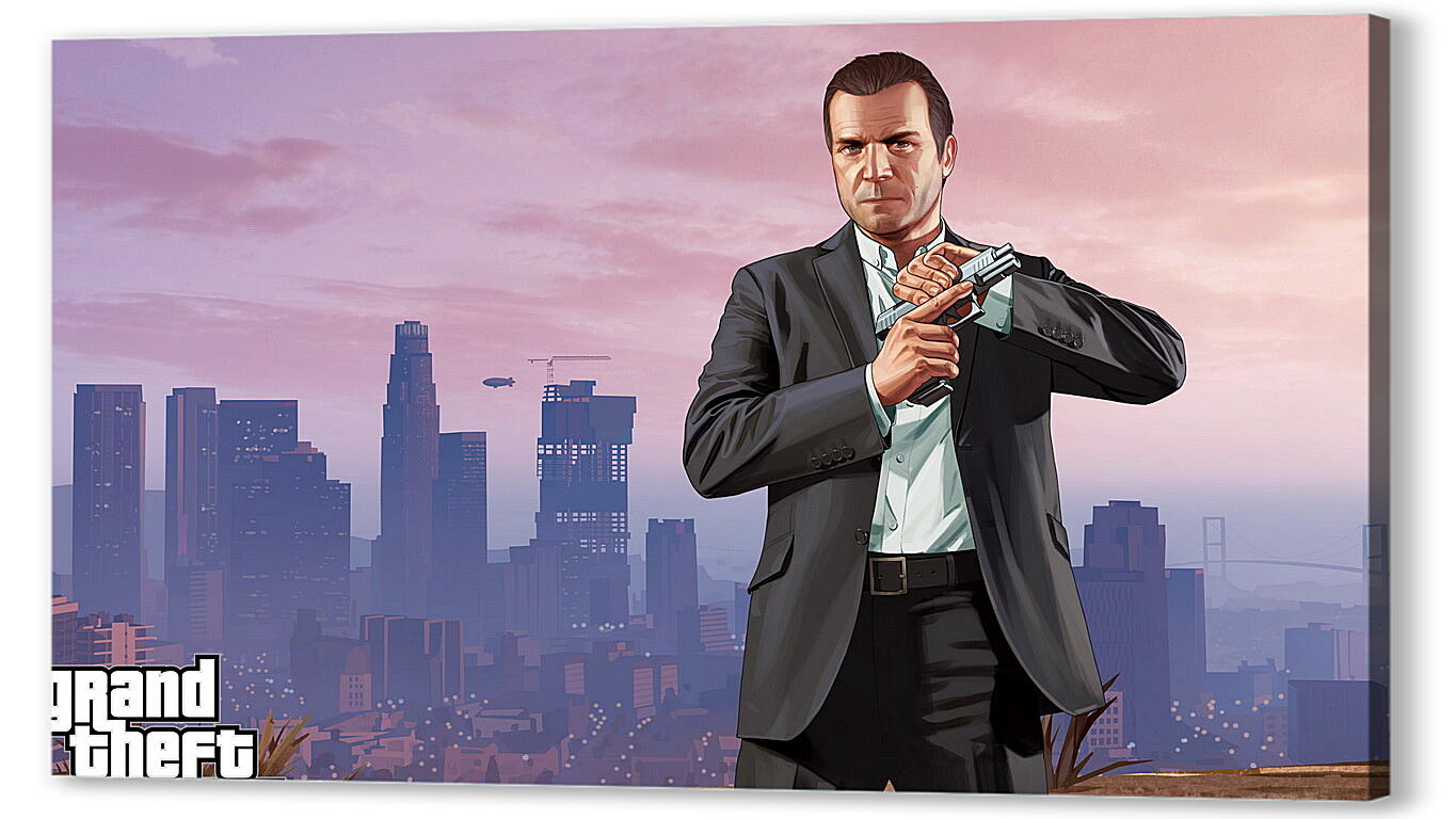 Постер grand theft auto v, los santos, michael
 артикул 20700