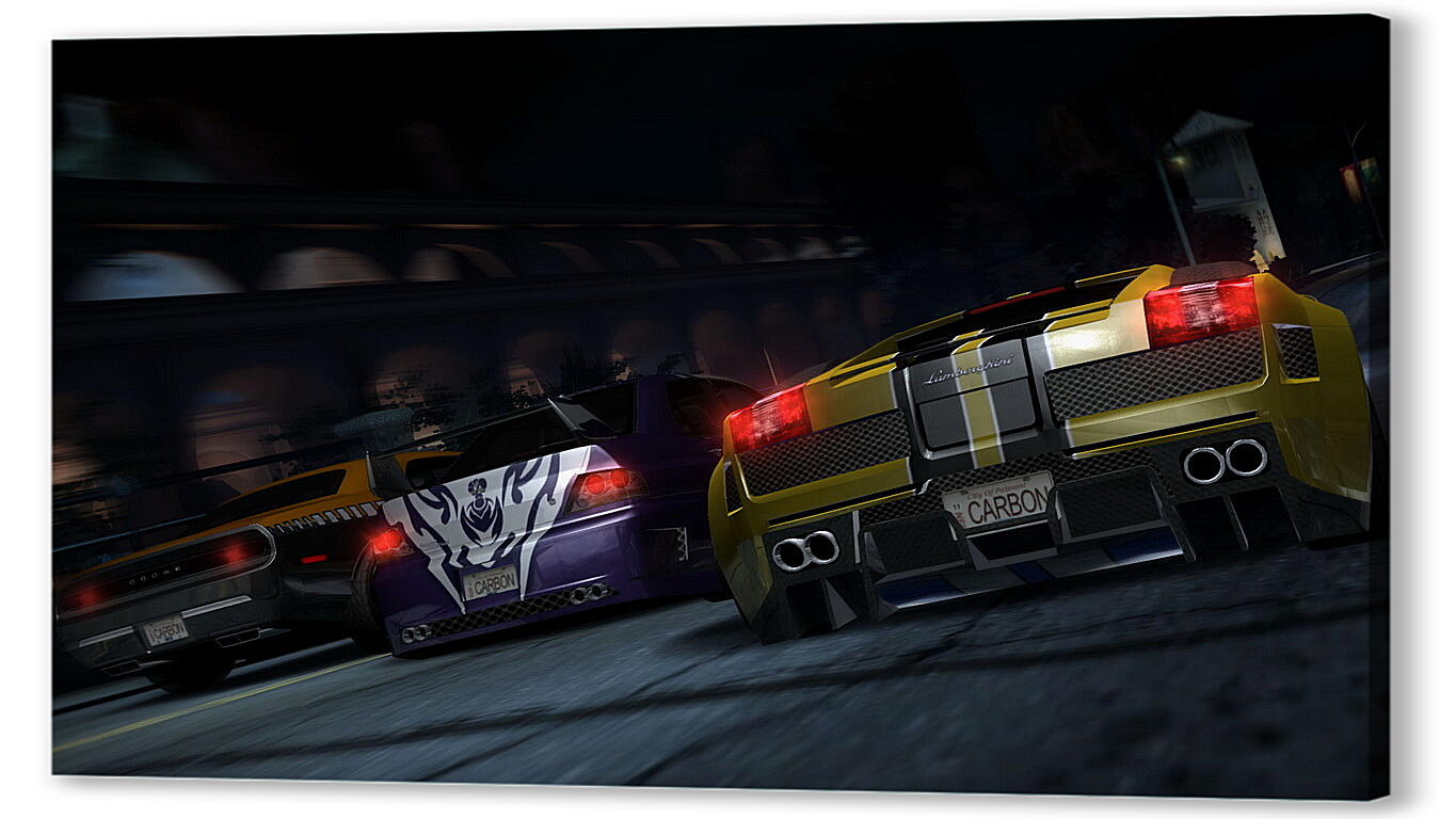 Постер need for speed carbon, cars, night
 артикул 20723